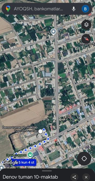 Денов туманида жойлашган ховли сотилади