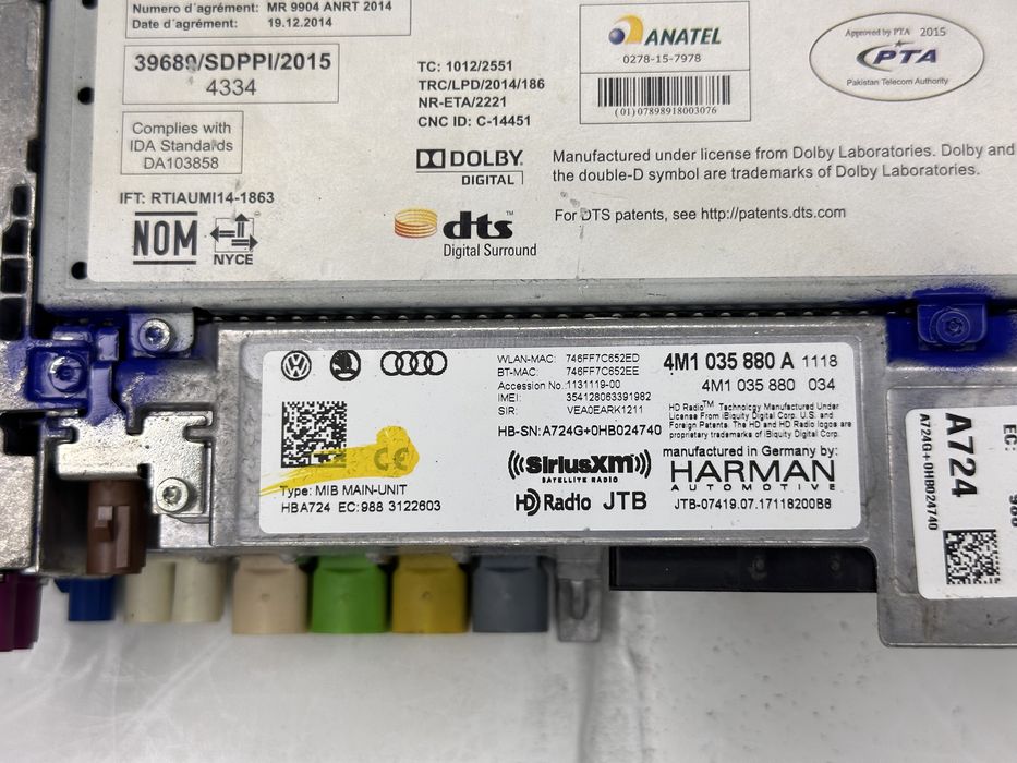 Радио модул мултимедия AUDI A4 A5 Q7 4M1035880A