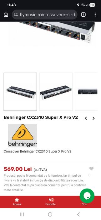 Behringer ep4000 cx 2310 case rack 3U.