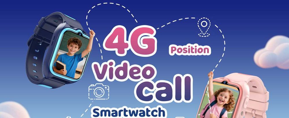 Смарт часовник детски SmartWatch Z30 4G GPS розов с видео разговори GPS тракер, 4G видео разговори, SOS бутон, двупосочни разговори - НОВ -