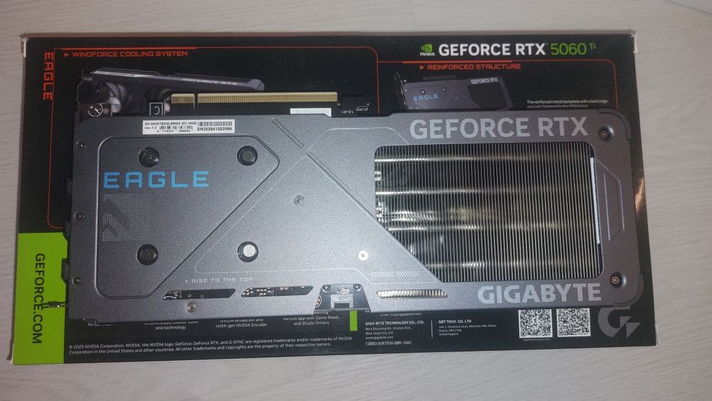 Placa video Gigabyte GeForce RTX 5060 Ti 16 Gb