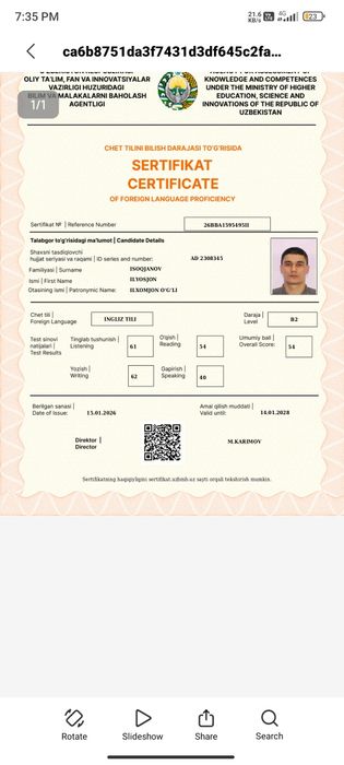 CEFR Multilevel dan 2 oylik intensiv darslar