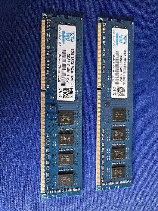 16gb kit de 2x8 gb pc3L skhynix motoeagle
