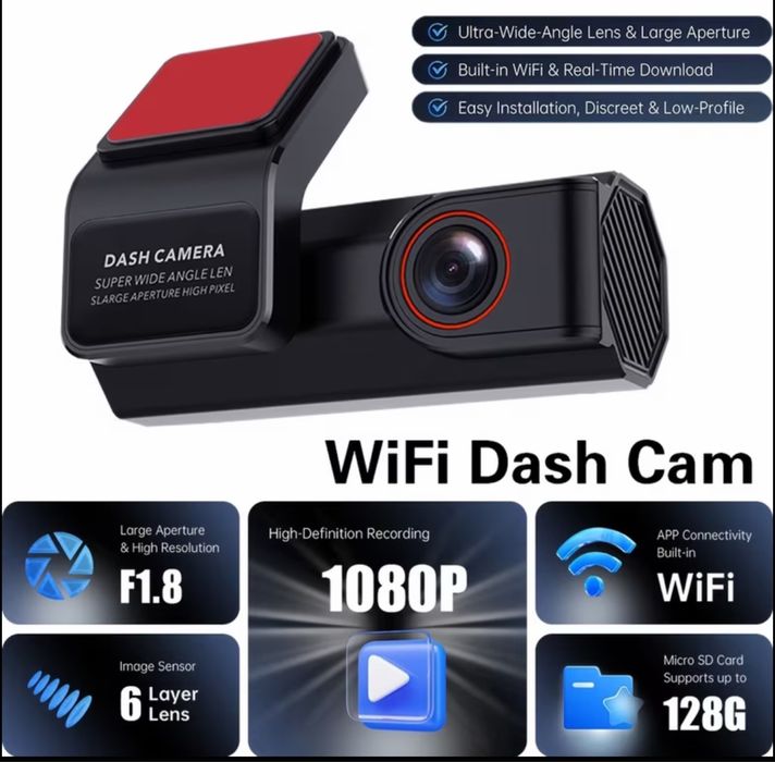 Camera auto DVR 1080P Wifi  ~ Noua Sigilata ‼️