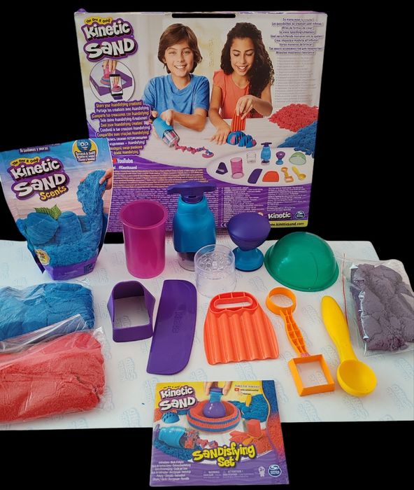 Комплект Kinetic Sand - Мега аксесоари + пакет пясък. Несъхнещ