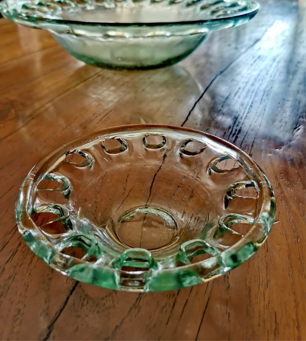 Антикварна колекция от ретро винтидж голям аптекарски съд/буркан /купа