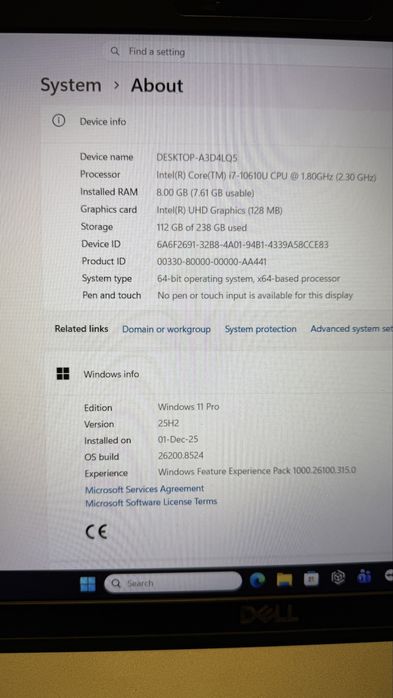 Vand laptop Dell Latitude 5510