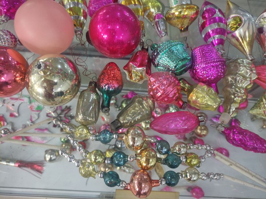 Ёлочные игрушки стекло