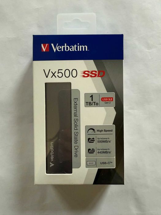 SSD extern VERBATIM VX500, 1TB, USB 3.1 Gen 2 ! Sigilat + Garantie