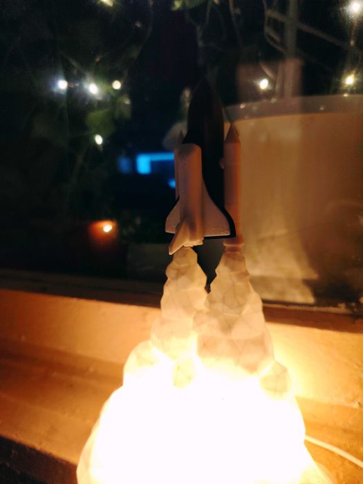 Подаръчна LED лампа „Излитаща ракета“