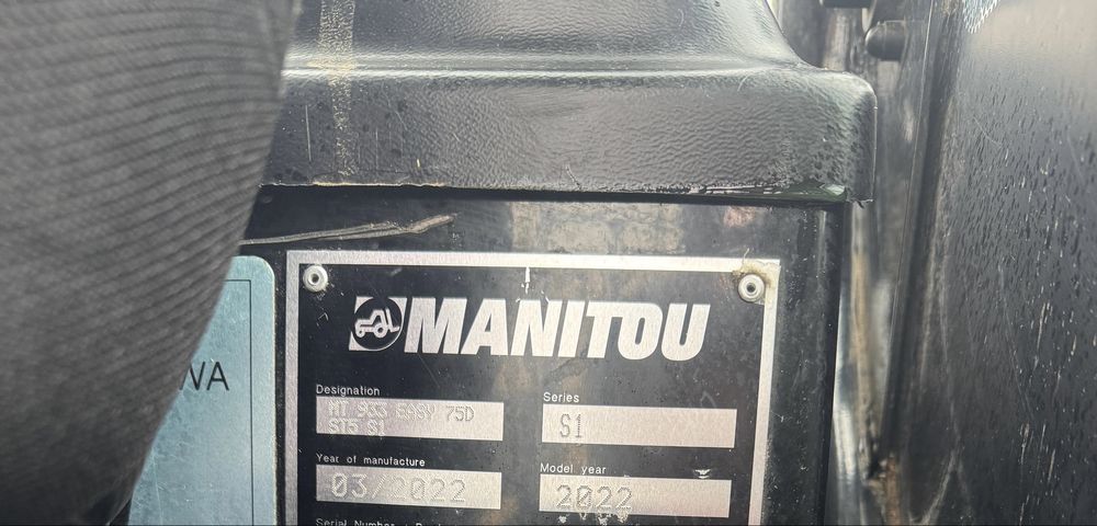 Manitou MT 933 an 2022 ore 3800 service total facut