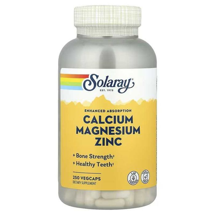 Solaray Calcium Magnesium Zinc кальций магний и цинк калций kalsiy