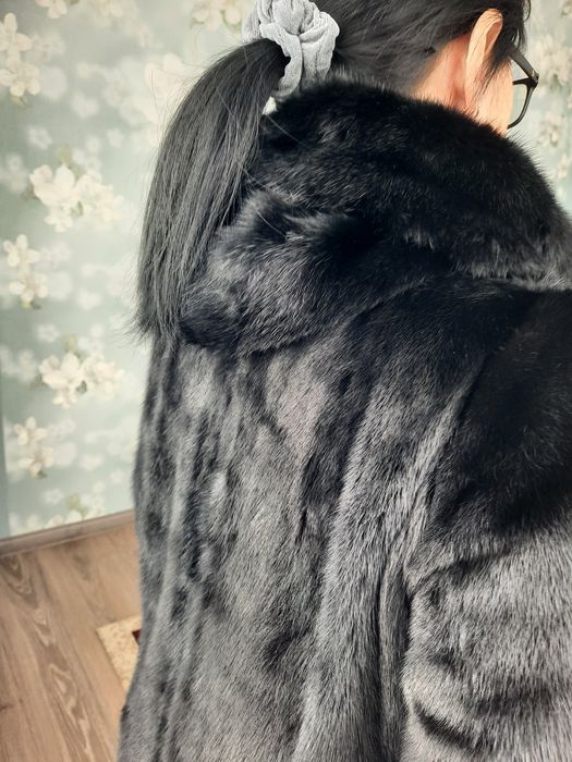 Норковая цельная шуба