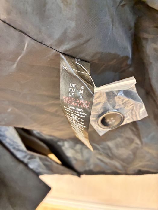 Черно палто овърсайз asos