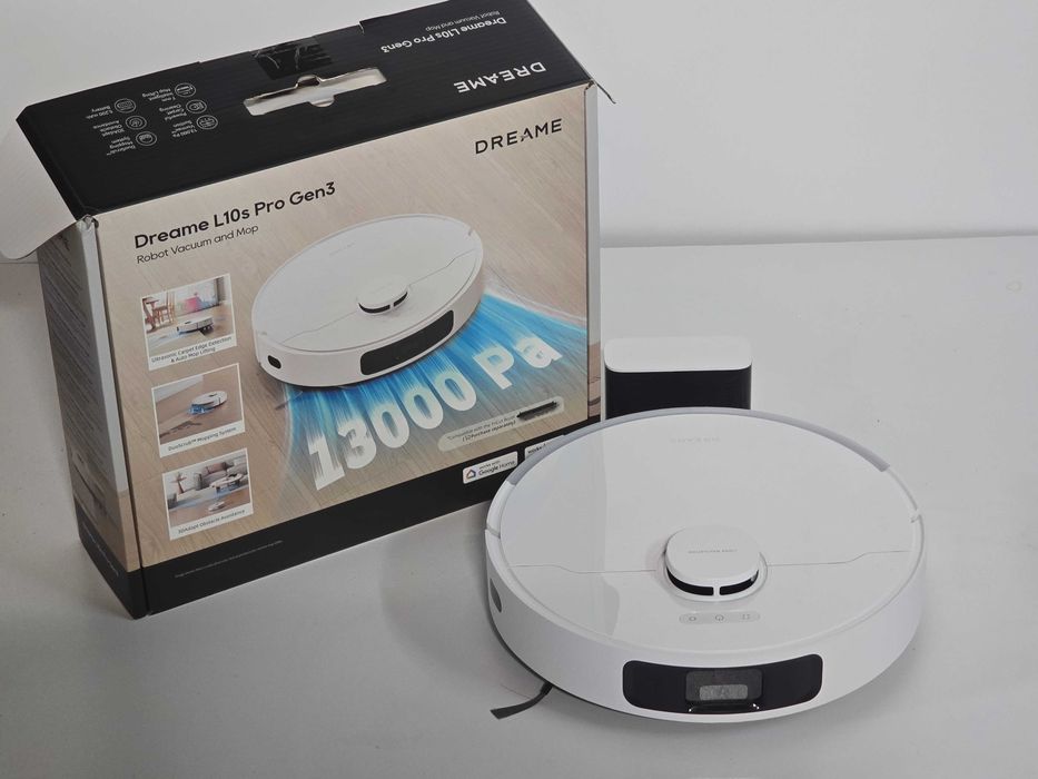 Resigilat – Robot de Aspirare Dreame L10s Pro Gen 3 13000Pa 5200mAh Autonomie 150 Minute Alb