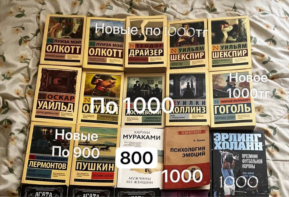 Разные жанры  в лс, цены низкие, многие книги в новом состоянии