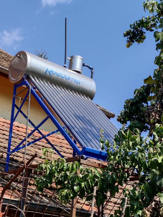 Panou solar Reecomer pt apa calda, otel, 15 tuburi, presurizat, 125 l