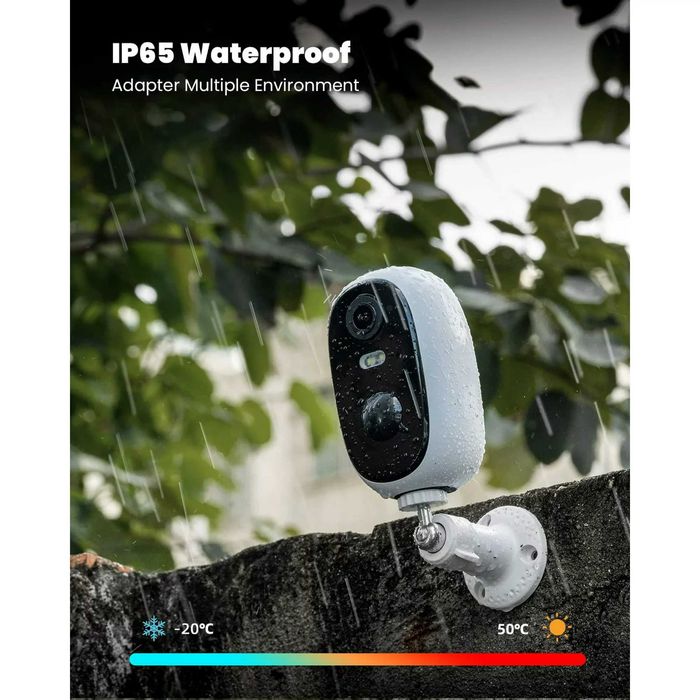 Безжична камера с акум. батерия ZS-GQ1 , ieGeek 2K 3MP