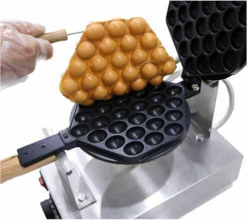 Професионален гофретник за Bubble Waffle гофрети + Подарък