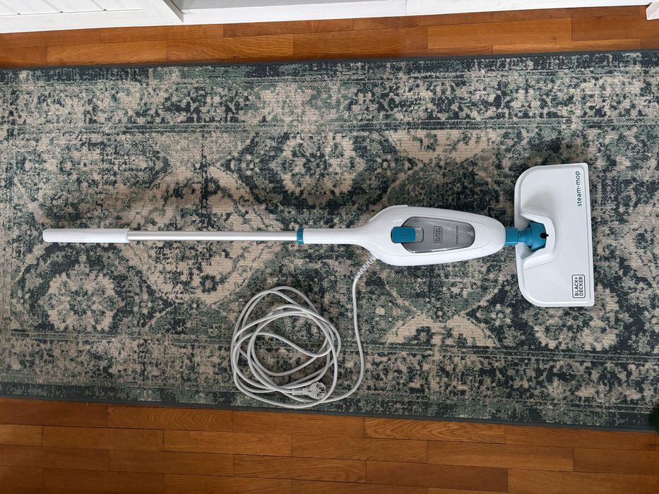 Mop cu aburi BLACK & DECKER FSM13E1-QS, 0.38l, 1300W, alb-verde