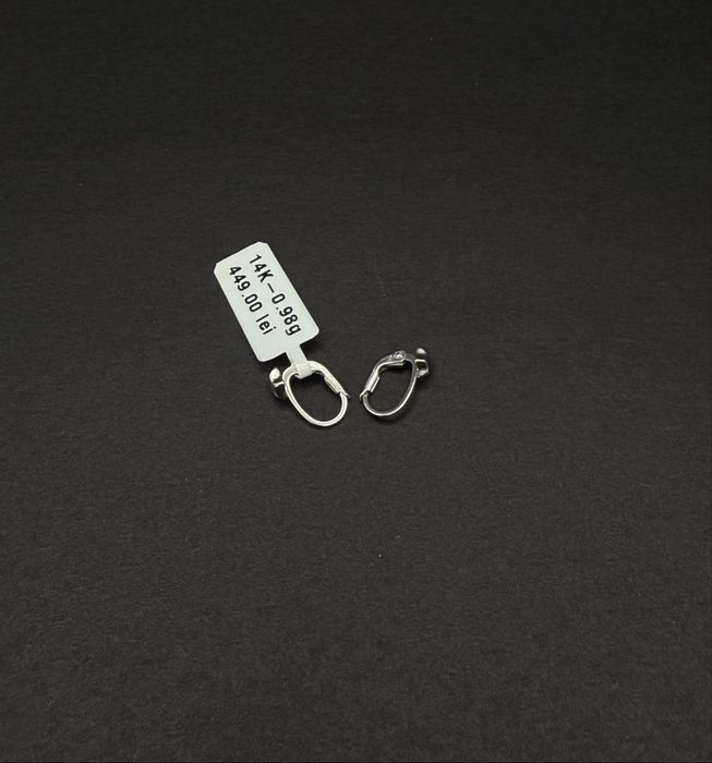 Bijuteria Royal cercei aur alb 14k 0.98 gr