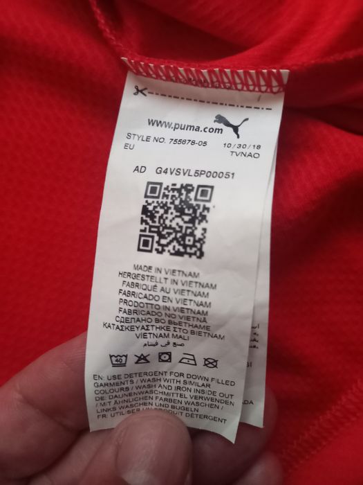 Tricou Puma original fotbal maneca lunga