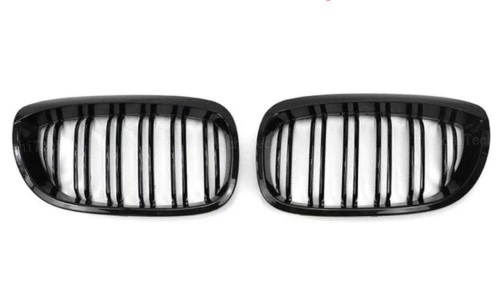 Grile Negre Duble LUCIOASE E46 FACELIFT,E46Coupe/Cabrio