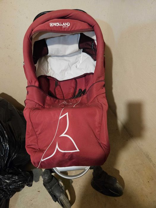 Бебешка количка две в едно + столче за кола