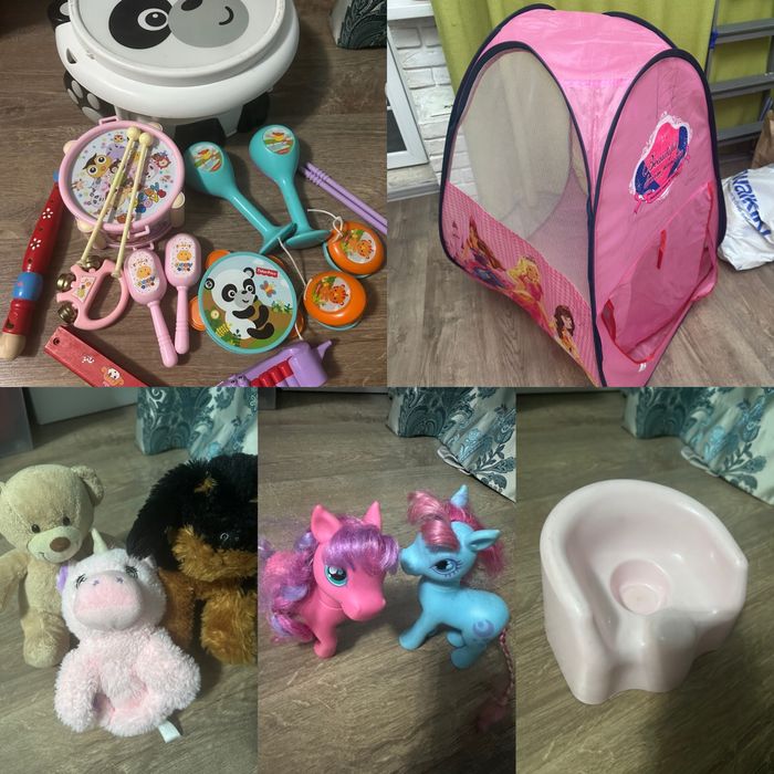 Набор разных игрушек