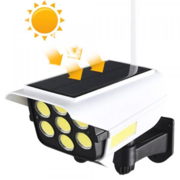 ЕКО СОЛАРНА лампа наблюдателна камера, студена бяла светлина ,200W