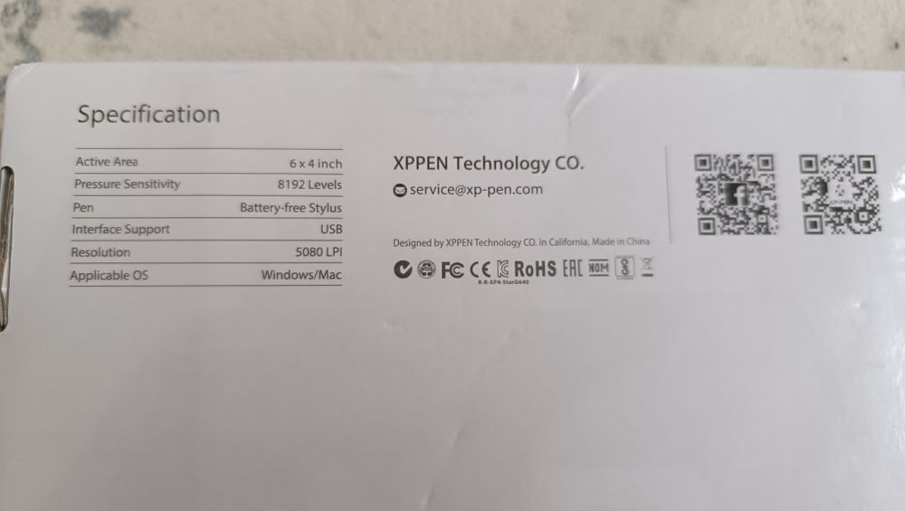Графический планшет XP-Pen Star G640
