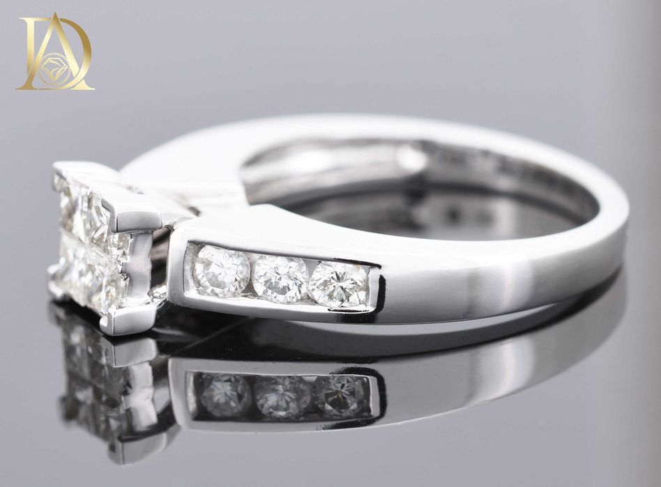 Нов Златен Пръстен с 1.04кт Естествени Диаманти