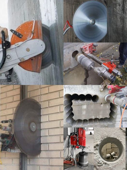 Бетон кесиш тешиш Алмазная резка бурение Перфоратор отбойник