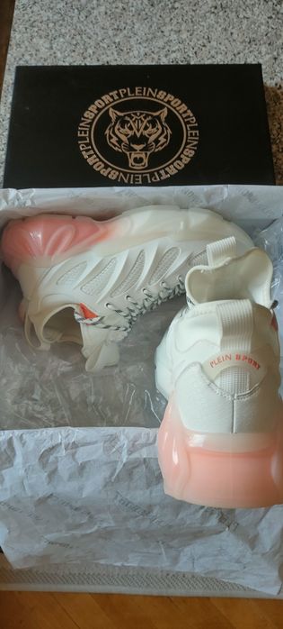 Plein Sport THE FLAME GEN.X.02 TIGER – Чисто нови маратонки (бели)