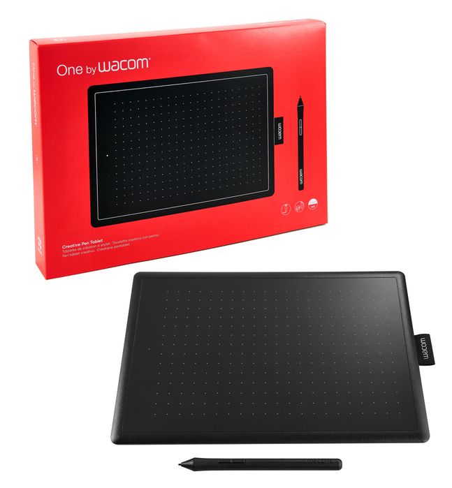 Графический планшет Wacom One Small CTL-472 черный
