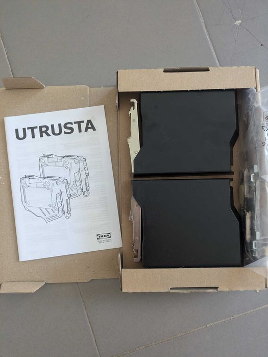 IKEA UTRUSTA панти за хоризонтална врата – нови, 2 бр.