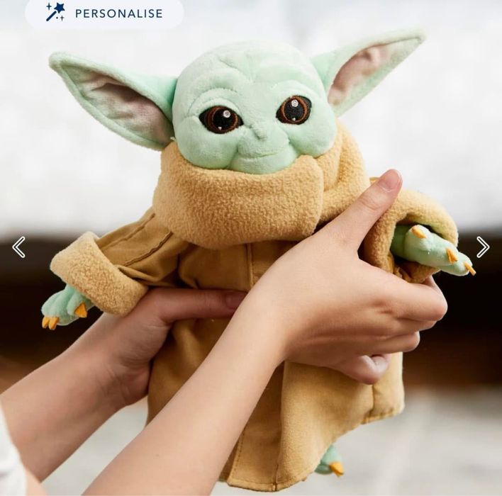 Оригинална Disney мека играчка бебе Йода, Star Wars , baby Joda