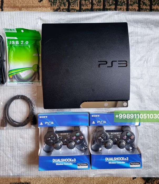 PlayStation 3 slim 320 GB 30 ta o'yini bilan,  yangidek holatda.