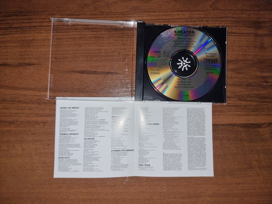Kreator - terrible cerainity (1987 cd)