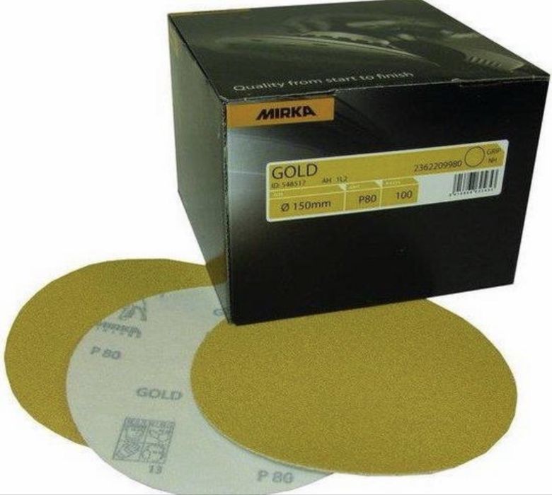 Авто шкурки Mirka Gold Galaxy 150мм професионални шкурки дискове P40 P80 P120 P320