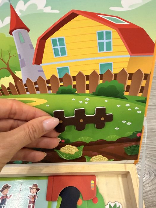 Puzzle magnetic pentru copii Farmhouse, nou