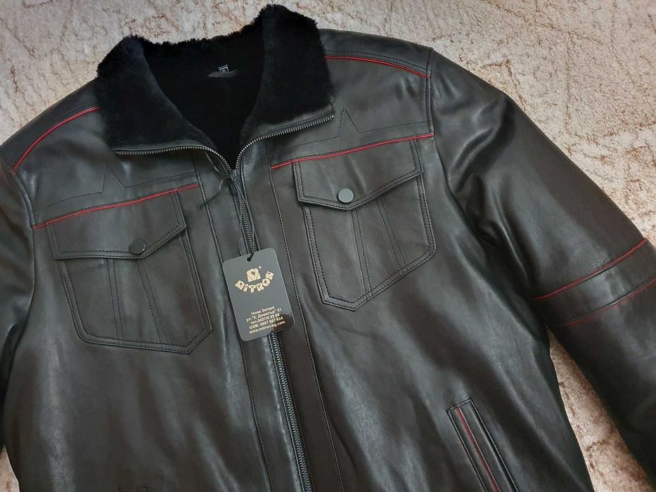 Мъжко яке естествена кожа