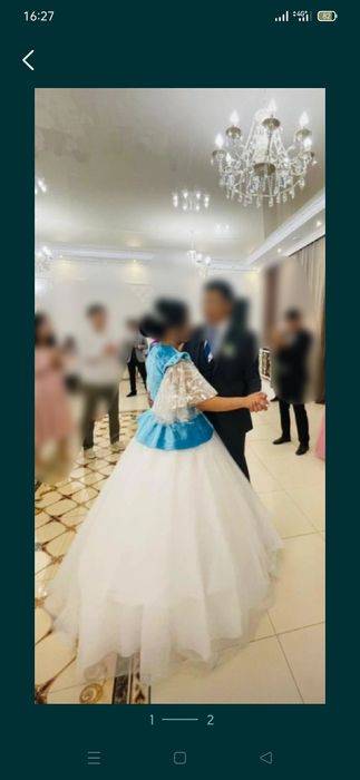 38 тыс тг Свадебное платье счастливое!!!