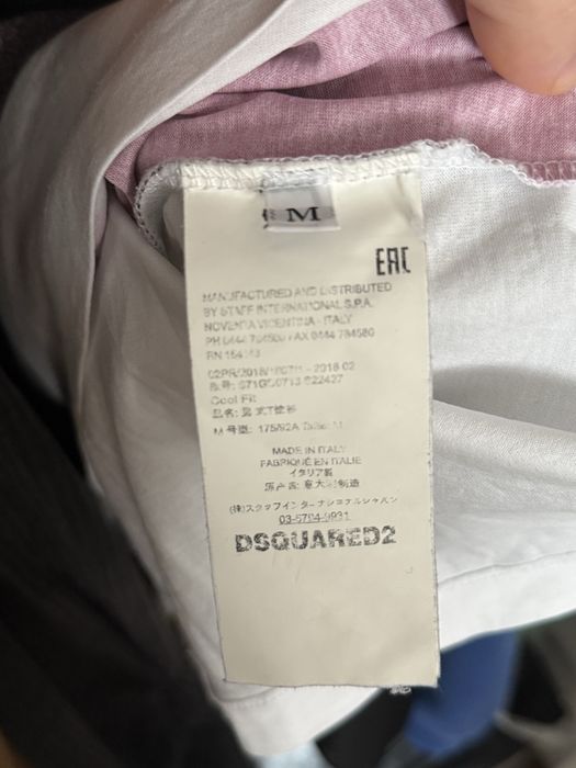 Tricou Dsquared2 alb M original