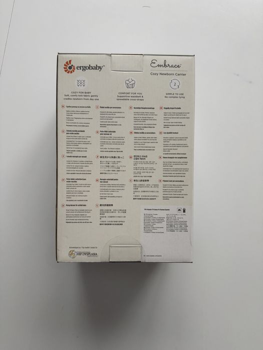 Хибритна ергономична раница за най-малките ERGOBABY EMBRACE ГРАФИТ