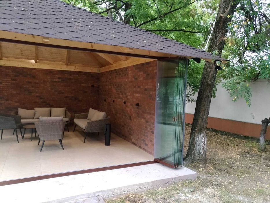 Pergola terasa/ inchideri sticla securizata / ghilotina / armonica