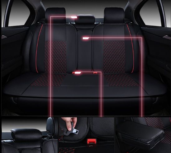 Пълен Комплект Луксозни Калъфи За Седалки Универсална Авто Тапицерия