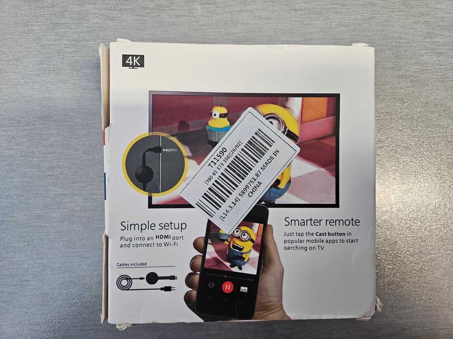 Chromecast Smart TV безжично свързване на телефон