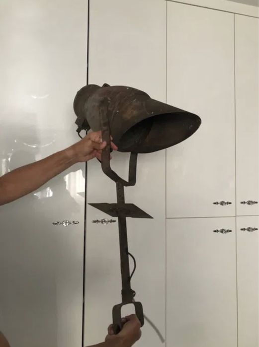 Vintage lampa industriala army, CF mid century