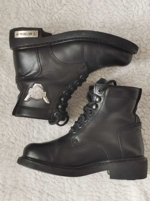 Ghete fete autentice brand Harley-Davidson bocanci baieti piele